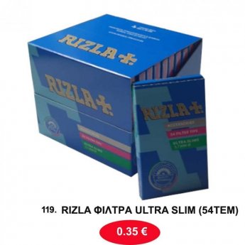 119 RIZLA ΦΙΛΤΡΑ ULTRA SLIM 54TEM