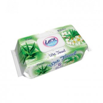 26178 ΜΩΡΟΜΑΝΤHΛΑ LARA 100 ΤΕΜ. ALOE VERA  ΜΕ ΚΑΠΑΚΙ