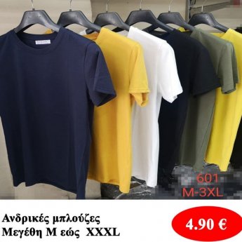 Ανδρικές μπλούζες Μ εώς ΧΧΧL σε διάφορα χρώματα