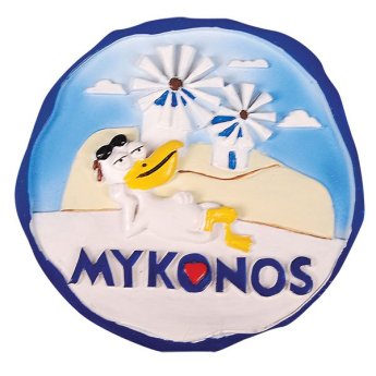 29532 ΜΑΓΝΗΤΑΚΙ ΠΕΛΕΚΑΝΟΣ MYKONOS ΛΕΥΚΟ/ΣΥΣΚ10