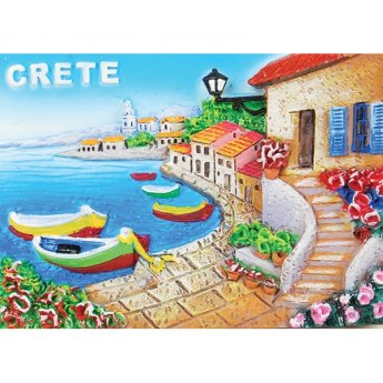 29234 ΜΑΓΝΗΤΑΚΙ ΛΙΜΑΝΑΚΙ ΜΕ ΒΑΡΚΕΣ CRETE /7.5X5.5ΕΚ /ΣΥΣΚ10