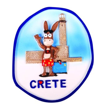 29518 ΜΑΓΝΗΤΑΚΙ ΣΤΡΟΓ. ΓΑΙΔΟΥΡΑΚΙ CRETE ΛΕΥΚΟ/ΣΥΣΚ10