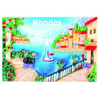 28174 ΜΑΓΝΗΤΑΚΙ ΜΕ ΘΕΑ ΜΕ ΒΑΡΚΑ RHODES /7.5Χ5.5ΕΚ /ΣΥΣΚ10