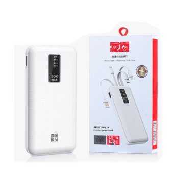 08248 POWER BANK 10000mAh ΜΕ ΚΑΛΩΔΙΑ ΓΙΑ ΟΛΑ ΤΑ ΚΙΝΗΤΑ/ΤΑΜΠΛΕΤ