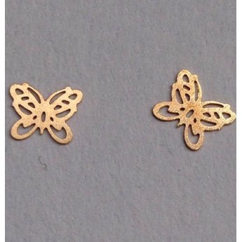 40502059-12 Σετ 50 μεταλλικά διακοσμητικά νυχιών πεταλούδες