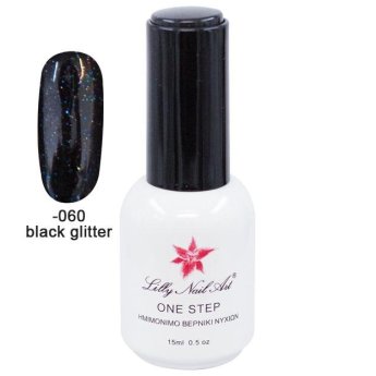 40504001-060 Ημιμόνιμο μανό one step 15ml - Black Glitter