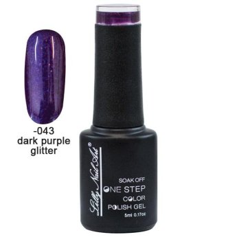 40504002-043 Ημιμόνιμο μανό one step 5ml - Dark purple glitter