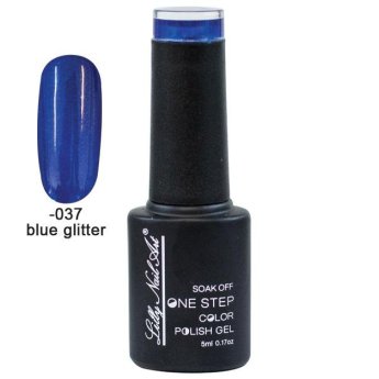 40504002-037 Ημιμόνιμο μανό one step 5ml - Blue glitter