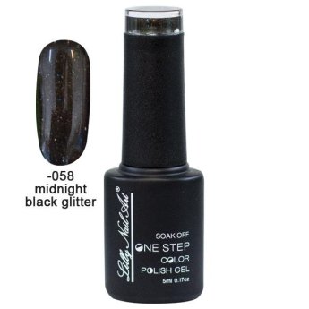 40504002-058 Ημιμόνιμο μανό one step 5ml - Midnight black glitter