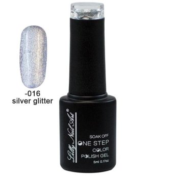 40504002-016 Ημιμόνιμο μανό one step 5ml - Silver glitter