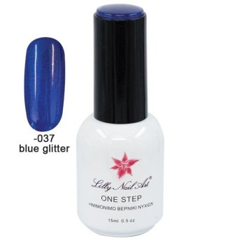 40504001-037 Ημιμόνιμο μανό one step 15ml - Blue glitter