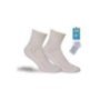 70701007-1 Ανδρικές λευκές αθλητικές κάλτσες σετ 2 ζευγάρια Νο 36-40