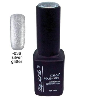 40504008-036 Ημιμόνιμο τριφασικό μανό 12ml - Silver glitter