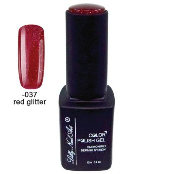 40504008-037 Ημιμόνιμο τριφασικό μανό 12ml - Red glitter