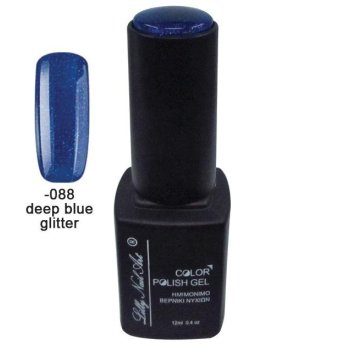 40504008-088 Ημιμόνιμο τριφασικό μανό 12ml - Dark blue glitter