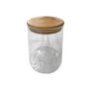 80-1945 ΒΑΖΟ Borosilicate ΜΕ ΚΑΠΑΚΙ ΑΣΦΑΛΕΙΑΣ ΞΥΛΙΝΟ 750ml   12.5x10.5cm