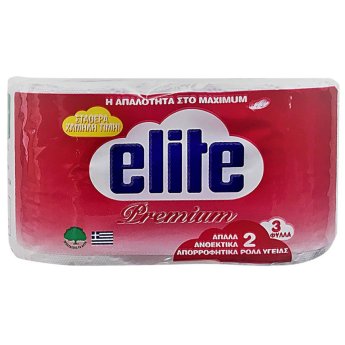 7-59 ΧΑΡΤΙ ΥΓΕΙΑΣ PREMIUM ELITE  ΠΑΚ-2 ΡΟΛΑ 85gr