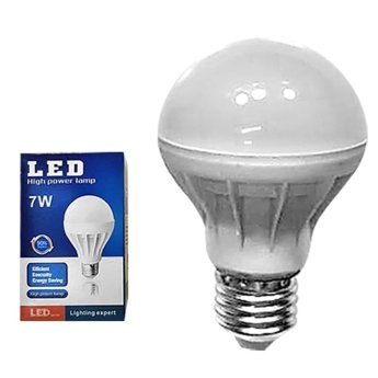 88-150 ΛΑΜΠΑ ΓΛΟΜΠΟΣ LED E27 7W 230V ΘΕΡΜΟΣ ΦΩΤΙΣΜΟΣ 180o