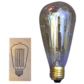 88-410 ΛΑΜΠΑ ΝΤΕΚΟΡ EDISON VINTAGE ST64 E27 40W 230V ΘΕΡΜΟΣ ΦΩΤΙΣΜΟΣ 180o