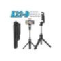 1134-61 ΑΣΥΡΜΑΤΟ BLUETOOTH SELFIE STICK ΜΕ ΕΝΣΩΜΑΤΩΜΕΝΟ ΤΡΙΠΟΔΟ K22D  ΚΑΙ  ΔΙΠΛΟ ΦΩΣ SELFIE