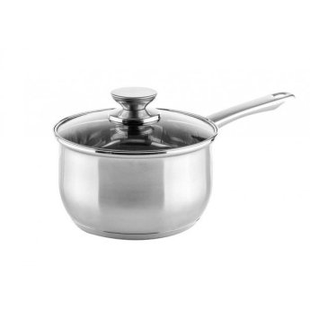 3800139268633 MUHLER SAUCEPAN MR-4182 ΚΑΤΣΑΡΟΛΑ ΜΕ ΓΥΑΛΙΝΟ ΚΑΠΑΚΙ 18CM X 10.5CM 2.2LT