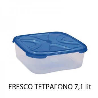 003301891 ΔΟΧΕΙΟ ΦΑΓΗΤΟΥ ΤΕΤΡΑΓΩΝΟ ΠΛΑΣΤΙΚΟ FRESCO 7.1LT