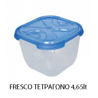 ΔΟΧΕΙΟ ΦΑΓΗΤΟΥ ΤΕΤΡΑΓΩΝΟ ΠΛΑΣΤΙΚΟ FRESCO 4.65LT 003301889 7