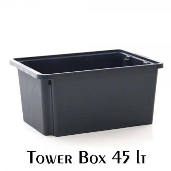 003301974 ΚΟΥΤΙ ΑΠΟΘΗΚΕΥΣΗΣ ΠΛΑΣΤΙΚΟ ΜΑΥΡΟ TOWER BOX 45LT