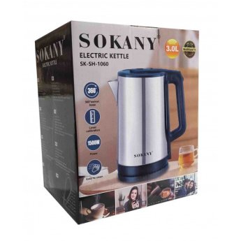 6974824284431 SOKANY SK-SH-1060 ΗΛΕΚΤΡΙΚΟΣ ΒΡΑΣΤΗΡΑΣ 2 ΧΡΩΜΑΤΑ 3.0LT 1500W