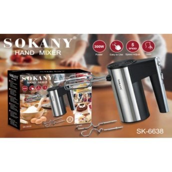 185 ΜΙΞΕΡ ΧΕΙΡΟΣ SOKANY SK-6638 300W 5 ΤΑΧΥΤΗΤΕΣ