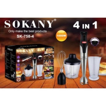 161 ΡΑΒΔΟΜΠΛΕΝΤΕΡ SOKANY SK-758-4 4ΣΕ1 2 ΤΑΧΥΤΗΤΕΣ 1000W