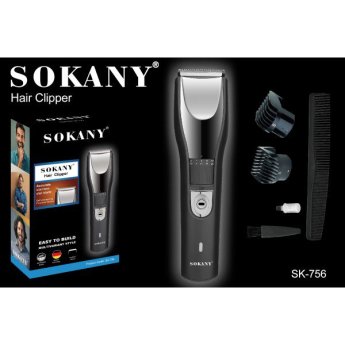 232 ΚΟΥΡΕΥΤΙΚΗ ΜΗΧΑΝΗ SOKANY SK-756 ME USB ΚΑΛΩΔΙΟ ΜΑΥΡΗ