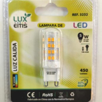 3232 ΛΑΜΠΑ LED G9 5W 450LM 3000K