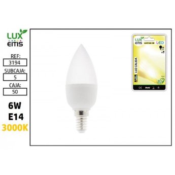 3194 ΛΑΜΠΑ LED E14 6W 3000K