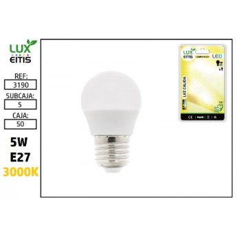 3190 ΛΑΜΠΑ LED E27 5W 3000K