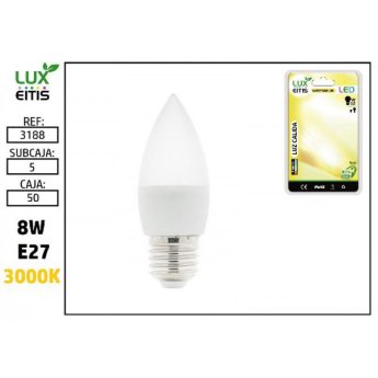 3188 ΛΑΜΠΑ LED E27 8W 3000K