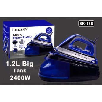 013 ΣΙΔΕΡΟ ΑΤΜΟΥ SOKANY SK-188 ΜΕ ΔΕΞΑΜΕΝΗ ΝΕΡΟΥ 1.2LT 2400W