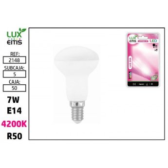 2148 ΛΑΜΠΑ LED R50 E14 7W 4200K