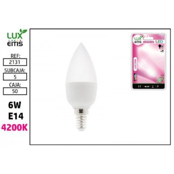 2131 ΛΑΜΠΑ LED E14 6W 4200K