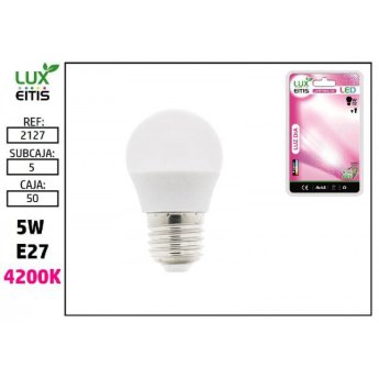 2127 ΛΑΜΠΑ LED E27 5W 4200K