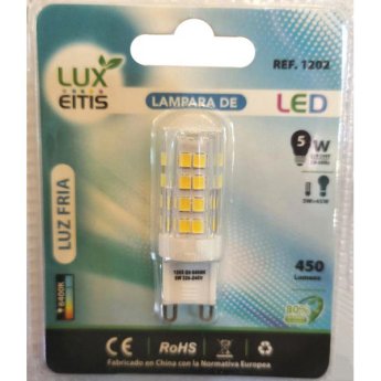 1202 ΛΑΜΠΑ LED G9 5W 450LM 6400K