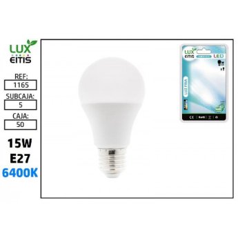 1165 ΛΑΜΠΑ LED E27 15W 6400K