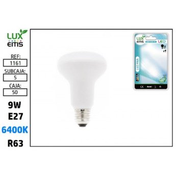 1161 ΛΑΜΠΑ LED E27 9W 6400K R63