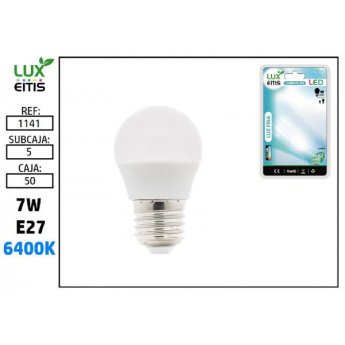 1141 ΛΑΜΠΑ LED E27 7W 6400K