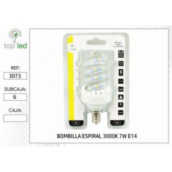 3073 BOMBILLA ESPIRAL LED 3000K 7W E14