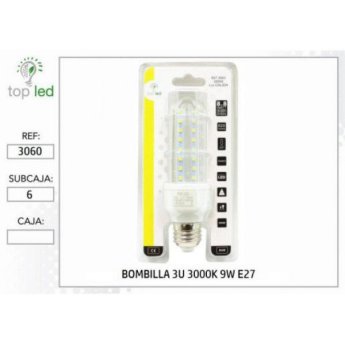 3060 BOMBILLA LED 3U 3000K 9W E27