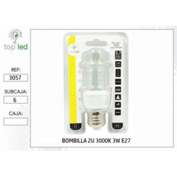 3057 BOMBILLA LED 2U 3000K 3W E27