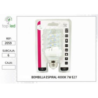 2059 BOMBILLA ESPIRAL LED 4000K 7W E27