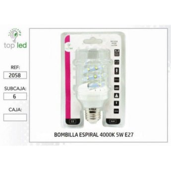 2058 BOMBILLA ESPIRAL LED 4000K 5W E27