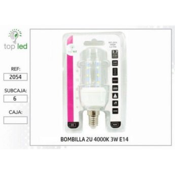 2054 BOMBILLA LED 2U 4000K 3W E14